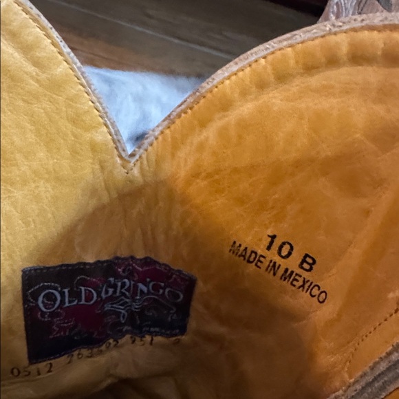 Old Gringo Tan Embroidered Heeled Boots - Picture 6 of 7